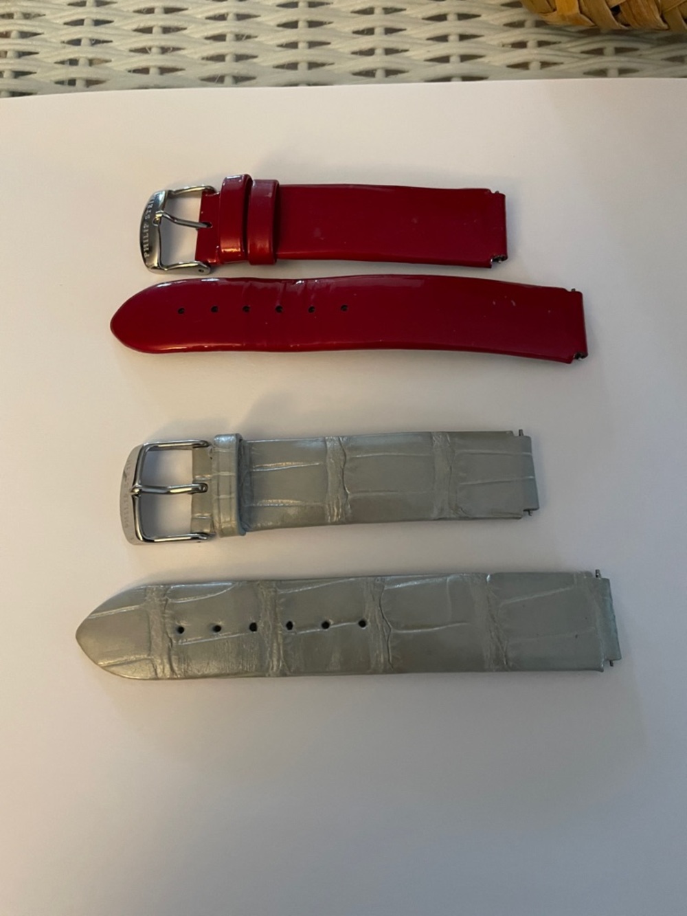 Philip Stein watch bands (lot of 2)